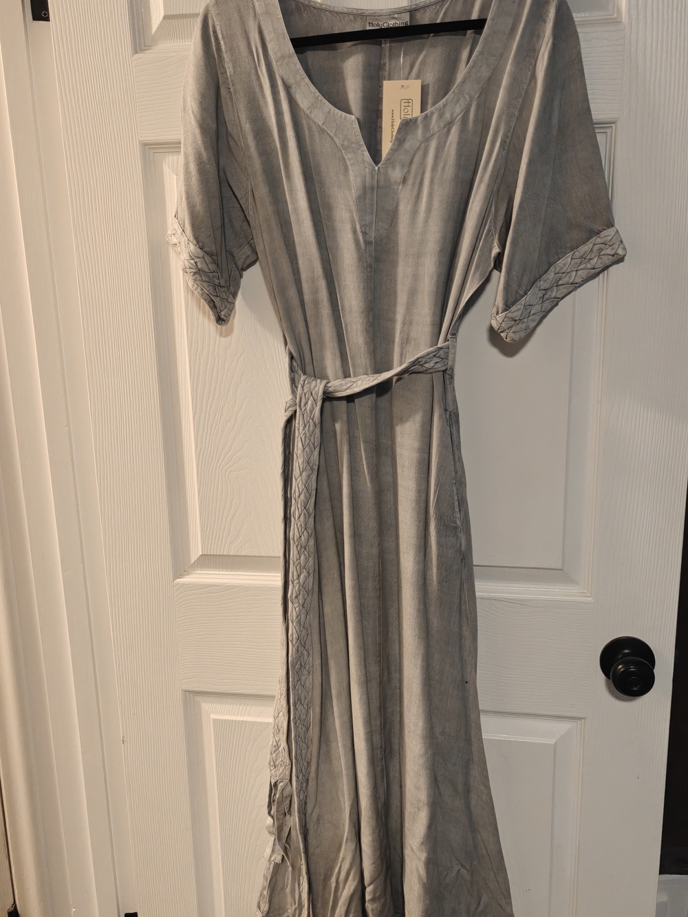Holy Clothing Ingrid Maxi Dress Vintage Grey